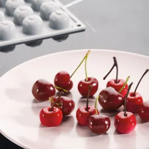 35 Cavity Cherry Silicone Mould for Chocolate Candy Cake Decoration and Homemad Dessert