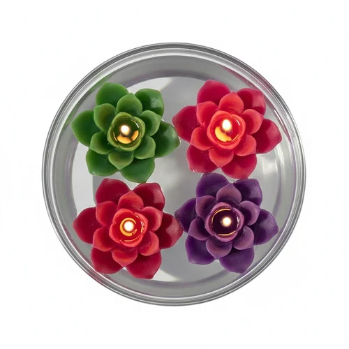 3D Floating Rose Flower Silicone Candle Mould for Scented Candles Soap Plaster & DIY Crafts