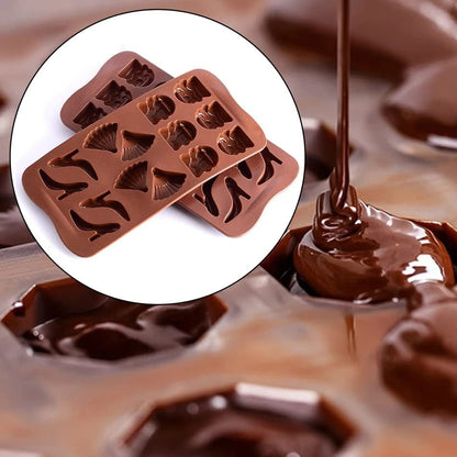 3D 14 Cavity Silicone Chocolate Mould Shoe Bag Fan Fashion Theme Chocolate Decorations - UG LAND INDIA