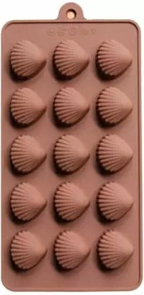 3D 15 Cavity Sea Shell Chocolate Mould Silicone Ice Mould Chocolate Decorating Mould - UG LAND INDIA