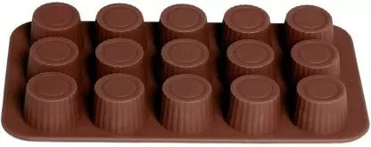 3D 15 Cavity Chocolate Cup Silicone Mold For Pastry Cake Muffin Pancakes Decoration Jelly Making - UG LAND INDIA