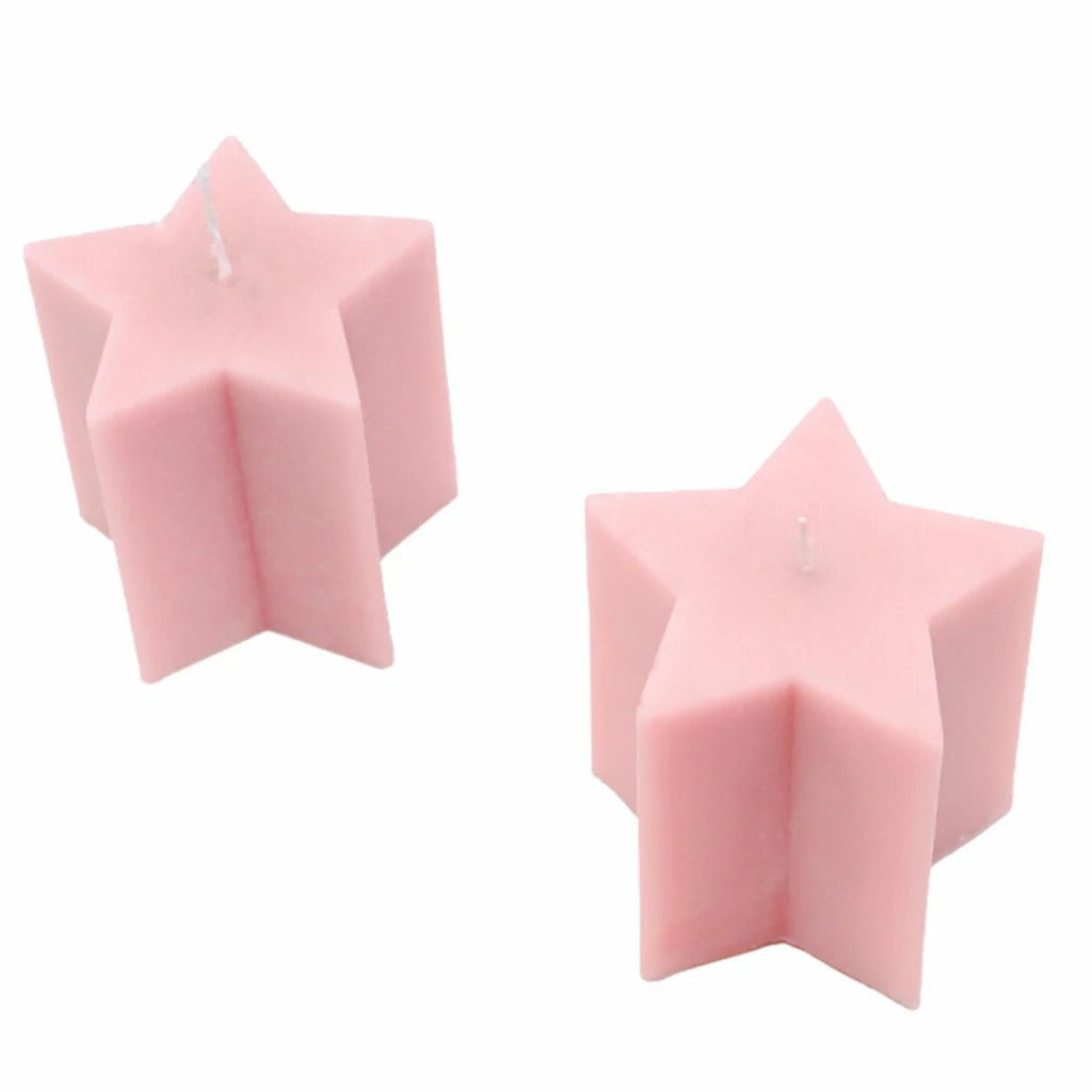 3D Five Pointed Star Polycarbonate Candle Mold DIY Home Decoration Art Fun Craft - UG LAND INDIA