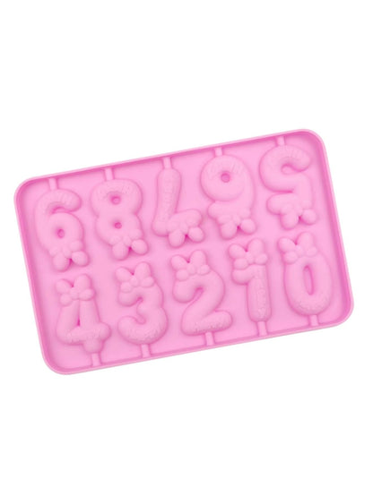 3D 10 Cavity 0-9 Digits Silicone Candle Mold Number Fondant Gumpaste Cake Decor Candy Mould - UG LAND INDIA