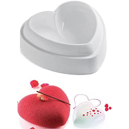 3D Heart Silicone Love Heart Cakes Multi Function Mold Entremet Mould Aroma Gypsum Plaster Mould for Cakes Decoration - UG LAND INDIA