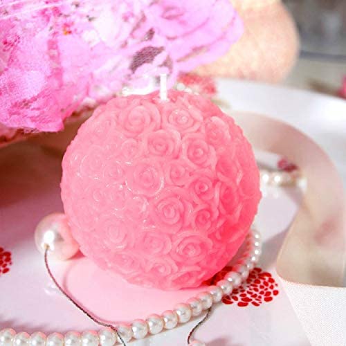 3D Rose Ball Candle Mold,Rose Flower Silicone Mould for DIY Candle Making - UG LAND INDIA