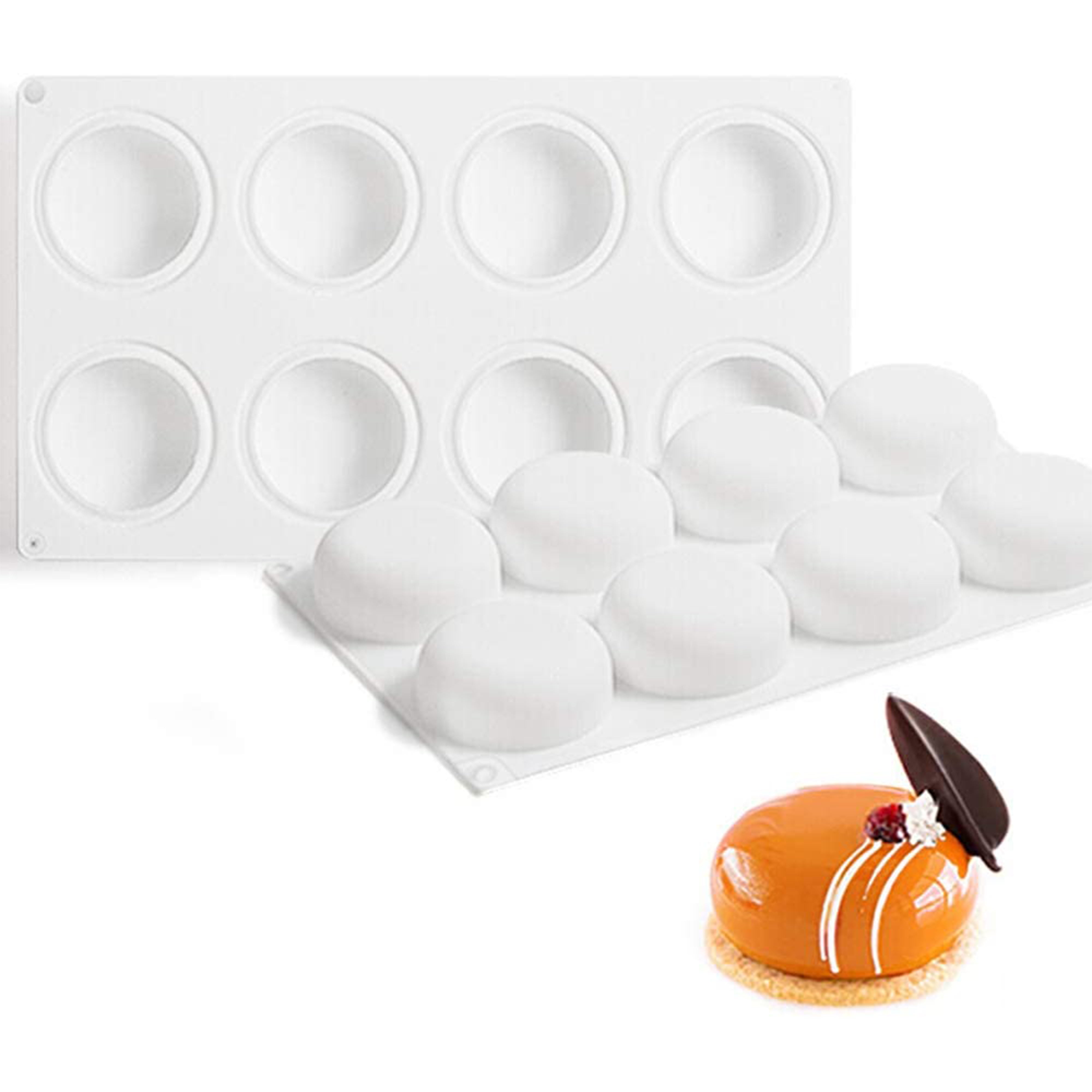 Silicone Hemisphere Pan Dome Baking Mold For Any Ball Shaped Cake Half  Sphere Planet Mould For Chocolate Jelly Pudding Earth - AliExpress