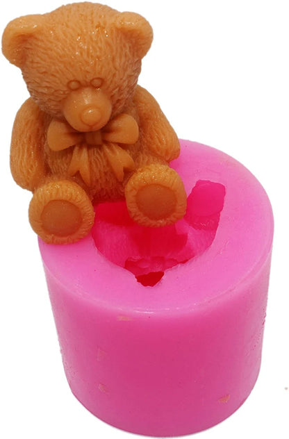 3D Teddy Bear Silicone Candle Mold, DIY Home decor Mould - UG LAND INDIA