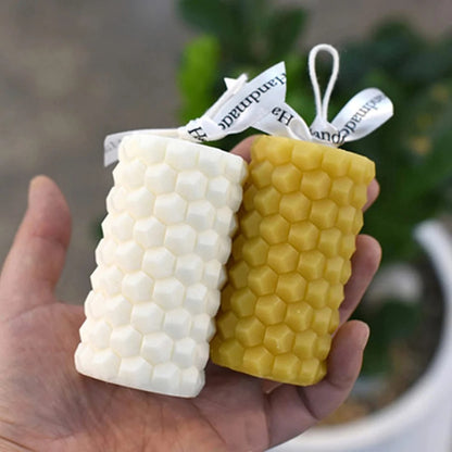 3D Honeycomb Pattern Bubble Silicone Candle Mould DIY Home Decor Candle Mold - UG LAND INDIA