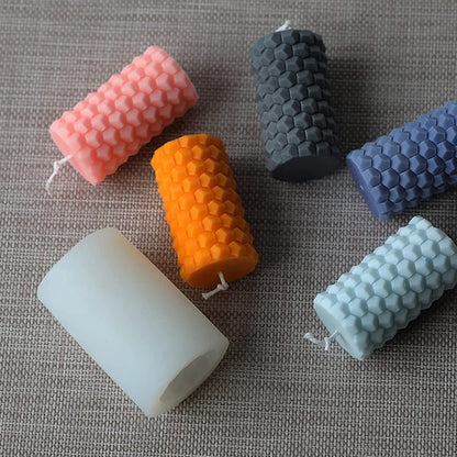 3D Honeycomb Pattern Bubble Silicone Candle Mould DIY Home Decor Candle Mold - UG LAND INDIA