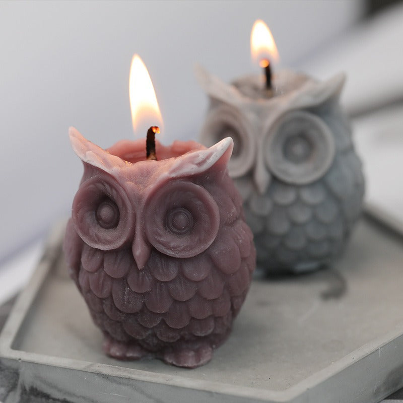 3D Owl Silicone Candle Mold DIY Fun Craft Mould for Cake Decorating, - UG LAND INDIA