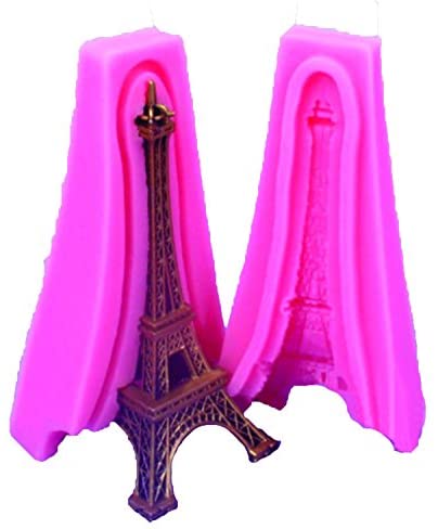 3D Eiffel Tower Candle Mould Silicone Cake Fondant Mold for Cake Decoration Resin Polymer Clay - UG LAND INDIA