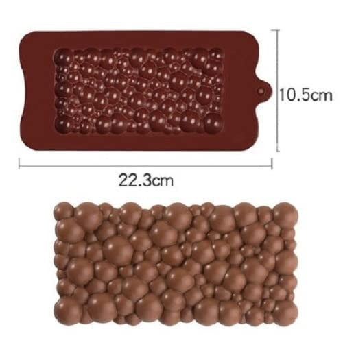 3D Bubble Shape Chocolate Mould Silicone Beautiful Designs of Bubble Making Chocolate - UG LAND INDIA