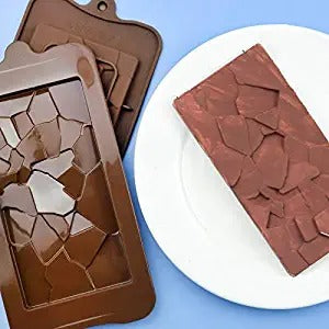 3D Silicone Break Design Mould Candy Chocolate Bar Mould DIY Candy Jelly Pudding Fondant Molds - UG LAND INDIA