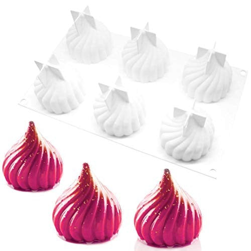 3D 6 Cavity Onion Shape Silicone Cake Mold Cake Making Tool Baking - UG LAND INDIA