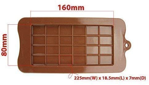 3D 24 Cavity Silicone Chocolate Mold Candy Maker Sugar Mould Chocolate Bar - UG LAND INDIA