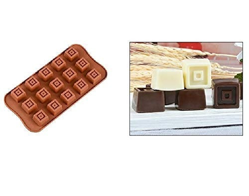 3D 15 Cavity Square Box Shape Mould Candy Mold Baking Tools for Cake Chocolate Ice Jelly - UG LAND INDIA