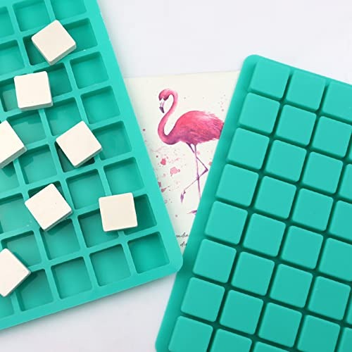 3D 40 Cavity Square Silicone Molds, Mini Cubes Silicone Mold for Chocolate Hard Candy Ice Cubes Gummy Chocolate barfi mithai Toffee Moulds - UG LAND INDIA