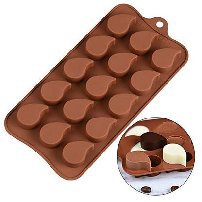 3D 15 Cavity Drop Shape Chocolate Silicone Chocolate Mould - UG LAND INDIA