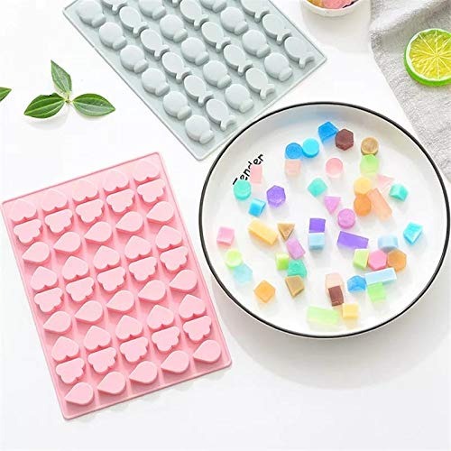 3D 45 Cavity Cloud Heart Drop Shape Silicone Chocolate Mold Candy And Jelly Making - UG LAND INDIA