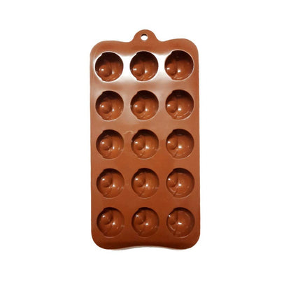 3D 15 Cavity Ball Shaped Chocolate Silicone Mold for Making Jelly Ice Fondant Creative DIY Kitchen Tool - UG LAND INDIA