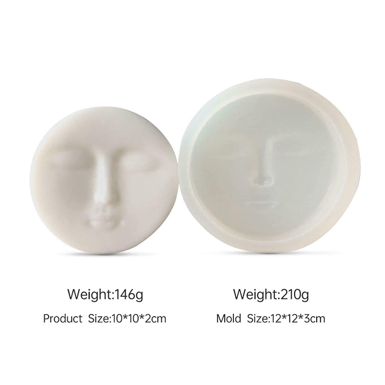 Human face candle mold silicone moluld making wax candles - UG LAND INDIA