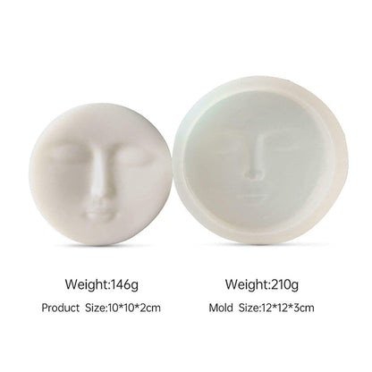 Human face candle mold silicone moluld making wax candles - UG LAND INDIA