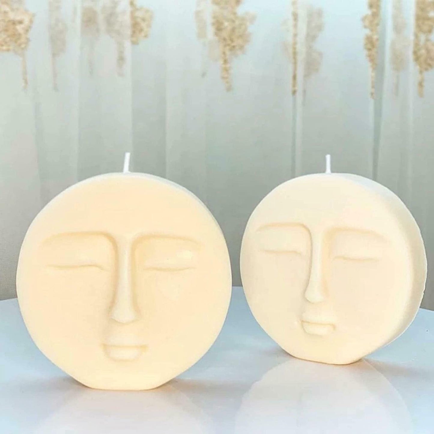 Human face candle mold silicone moluld making wax candles - UG LAND INDIA