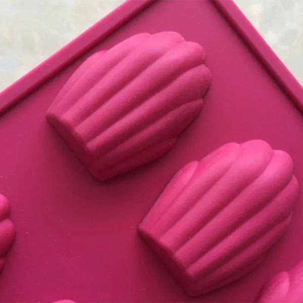 3D 9 Cavity French Madeleine Silicone Cake Tin Shell Chocolate Cookie Mould Candy Mold Ice Cube Tray - UG LAND INDIA