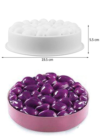 3D Round Bubble Stone Cake Molds Entremet Cake Mould Mousse Mold - UG LAND INDIA