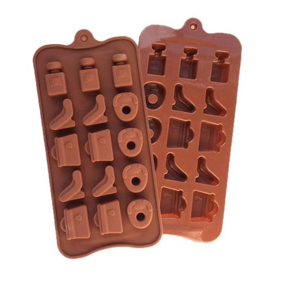 3D 15 Cavity Silicone Perfume Shoes Purse High Heels Mold for Jello Soap Candy Gummy Chocolate - UG LAND INDIA