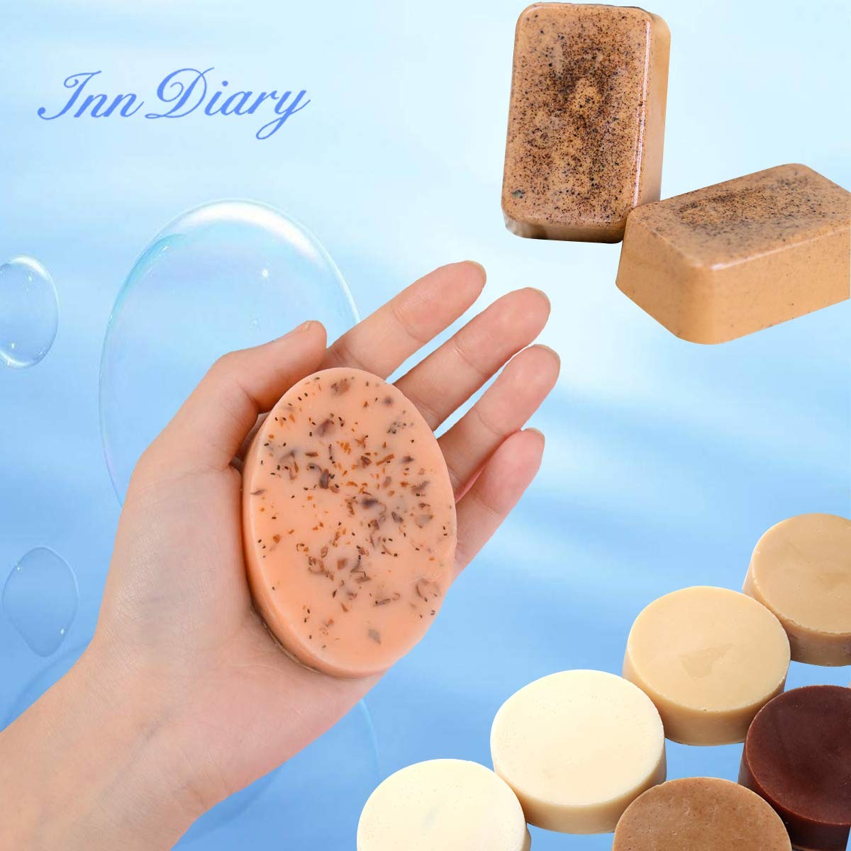 3D 4 Cavity Oval Silicone Soap Moulds for Soaps and Chocolate Jelly Weight 109g Approx. - UG LAND INDIA