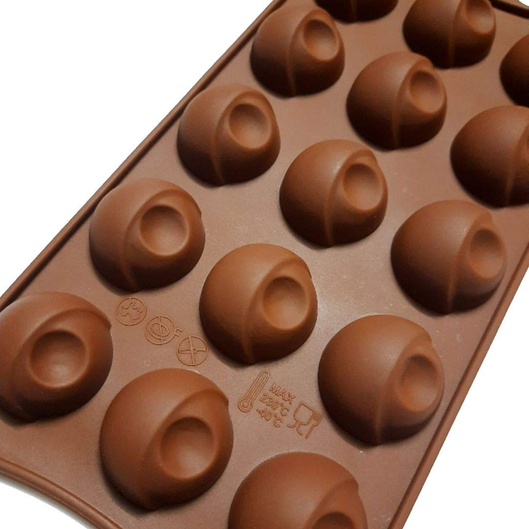 3D 15 Cavity Ball Shaped Chocolate Silicone Mold for Making Jelly Ice Fondant Creative DIY Kitchen Tool - UG LAND INDIA