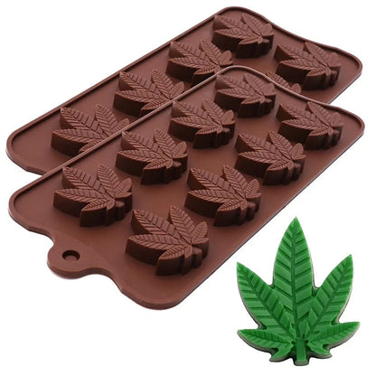 3D 8 Cavity Maple Leaves Chocolate Silicone Mold Cake Decoration - UG LAND INDIA