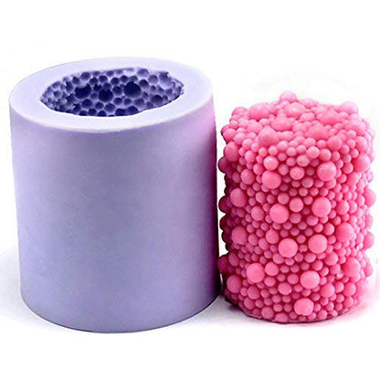 Bubble Candle Mold 3D Pillar Silicone Candle Making Mold - UG LAND INDIA