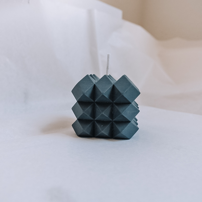 Square Geometric Cube Silicone Candle Silicone Mold Rhombus Design Candle Mold Scented Candle Making Aesthetic Home Decoration - UG LAND INDIA