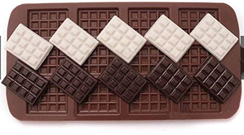 3D 12 Cavity Thin Mini Chocolate Bar Chocolate Mould Ice Mould Chocolate Decorating Mould Garnishing Mold - UG LAND INDIA