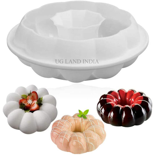 3D Donut Shaped Silicone Mousse Cake Mold Chocolate Sugarcraft Jelly Confectionery Baking Dish Dessert Decorators - UG LAND INDIA