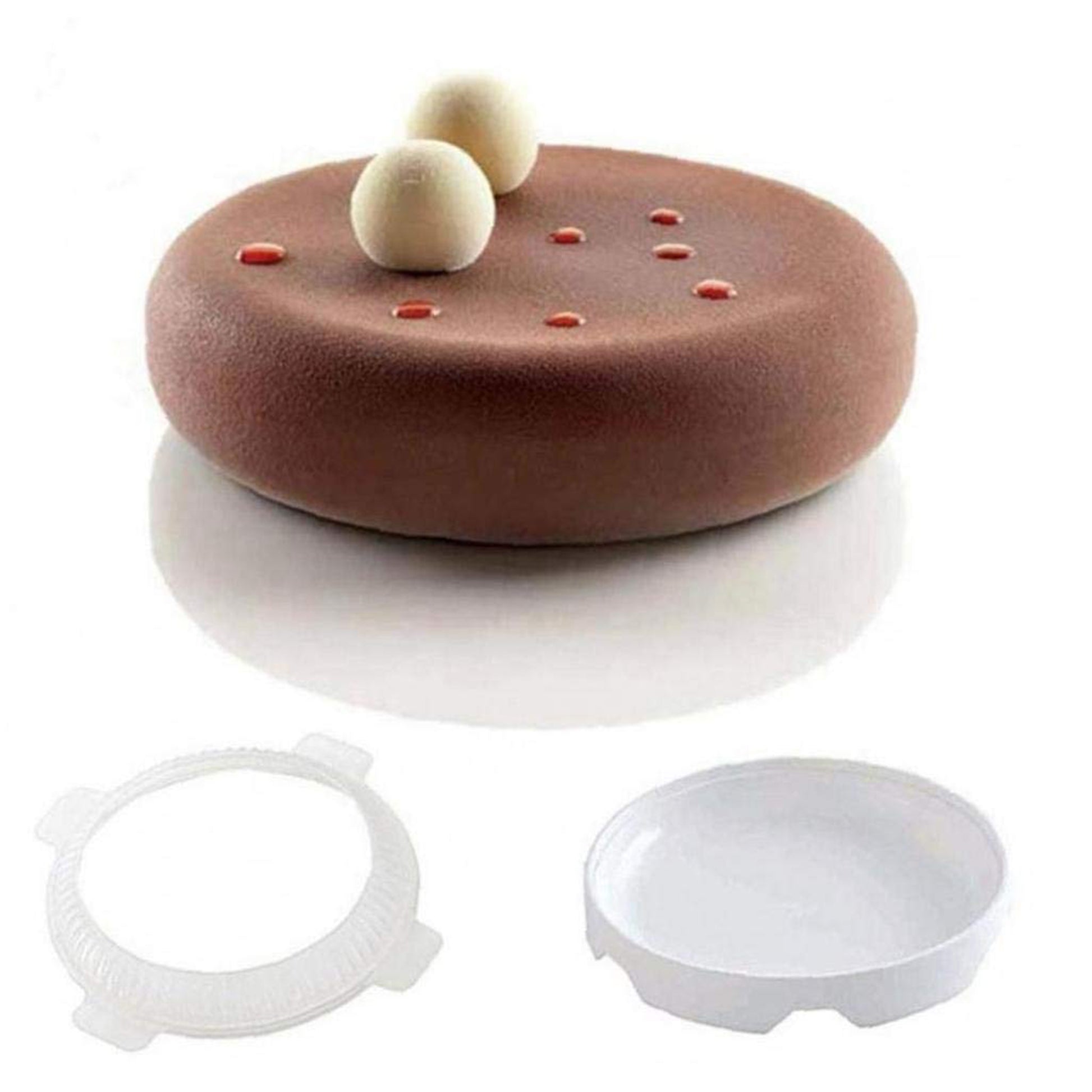 3D Round Shape Silicone Entremet Cake Mold Cake Decoration Multiple Uses - UG LAND INDIA