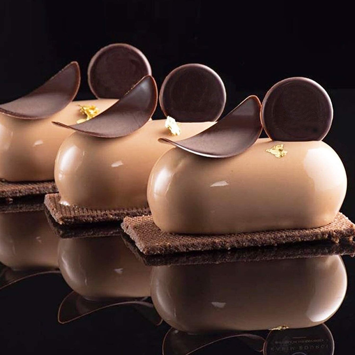 3D 8 Cavity Pillow Shaped Non Stick Chocolate Cake Mould DIY Dessert Molds - UG LAND INDIA