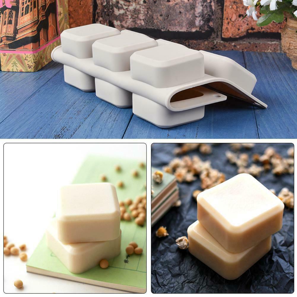 Flexible Square Silicone Soap Loaf Mold