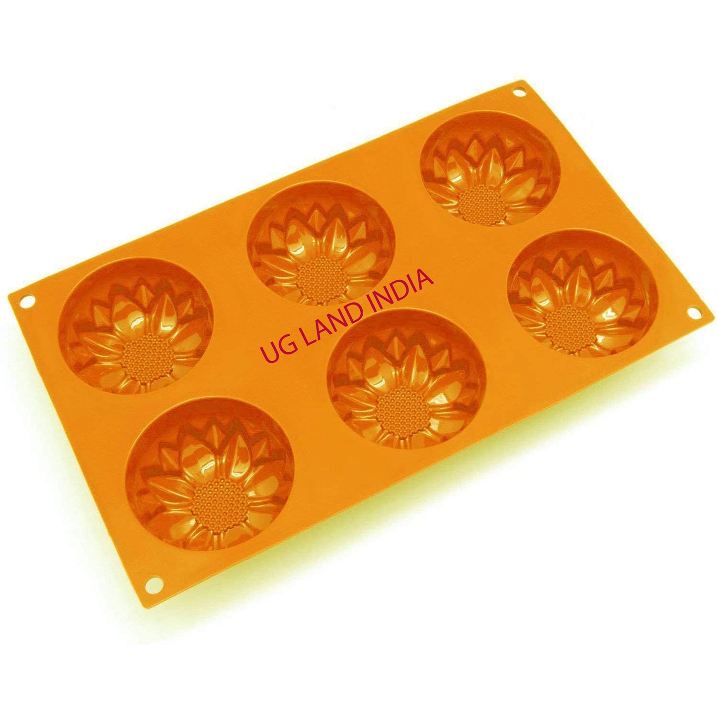 3D 6 Cavity Sun Flower Silicone Soap Mold DIY For Home Decoration Wax Mould - UG LAND INDIA