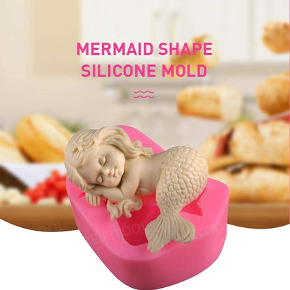 3D Mermaid Silicone Mold Candle mold, DIY Making Mold - UG LAND INDIA