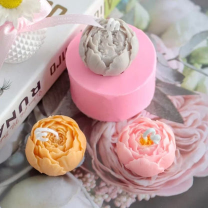 3D Rose Flower Candle Silicone Mould Aromapathy mould - UG LAND INDIA