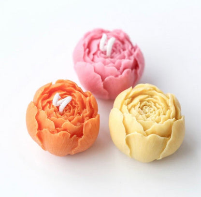 3D Rose Flower Candle Silicone Mould Aromapathy mould - UG LAND INDIA