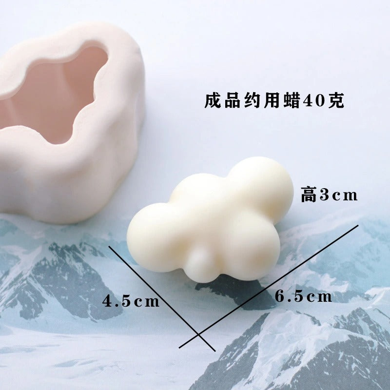 3D Cloud Shape Silicone Candle Mold Resin Casting Flexible Soft Clouds Candle Molds - UG LAND INDIA