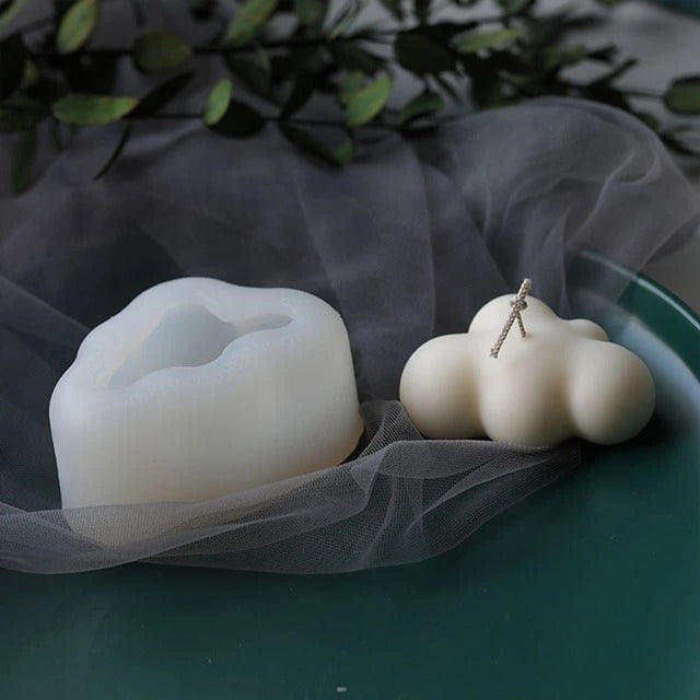 3D Cloud Shape Silicone Candle Mold Resin Casting Flexible Soft Clouds Candle Molds - UG LAND INDIA