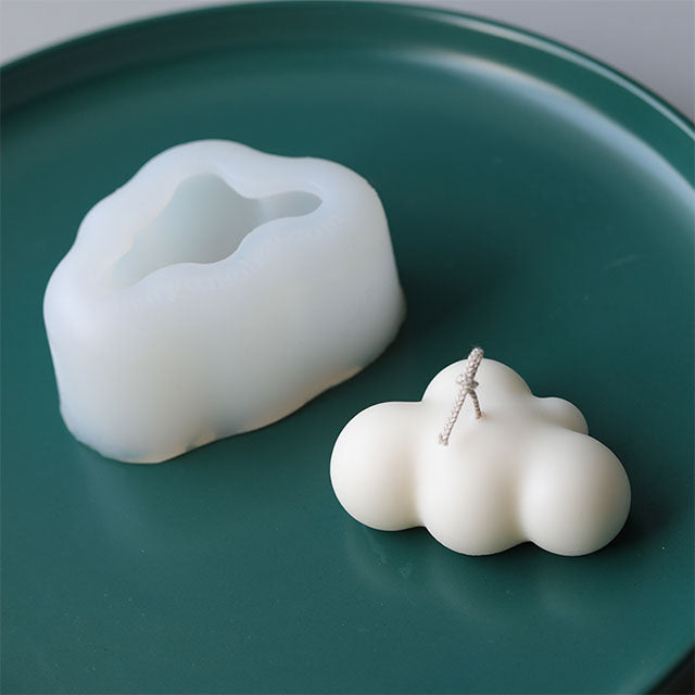 3D Cloud Shape Silicone Candle Mold Resin Casting Flexible Soft Clouds Candle Molds - UG LAND INDIA