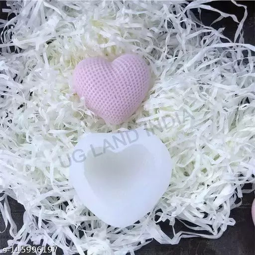 3D Woven Heart Love Silicone Candle Mold Love Heart Mousse Cake Heart-Shaped Aromatherapy Candle Mould Chocolate Baking Mold Molds Candle Moulds - UG LAND INDIA