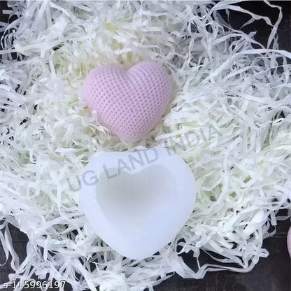 3D Woven Heart Love Silicone Candle Mold Love Heart Mousse Cake Heart-Shaped Aromatherapy Candle Mould Chocolate Baking Mold Molds Candle Moulds - UG LAND INDIA