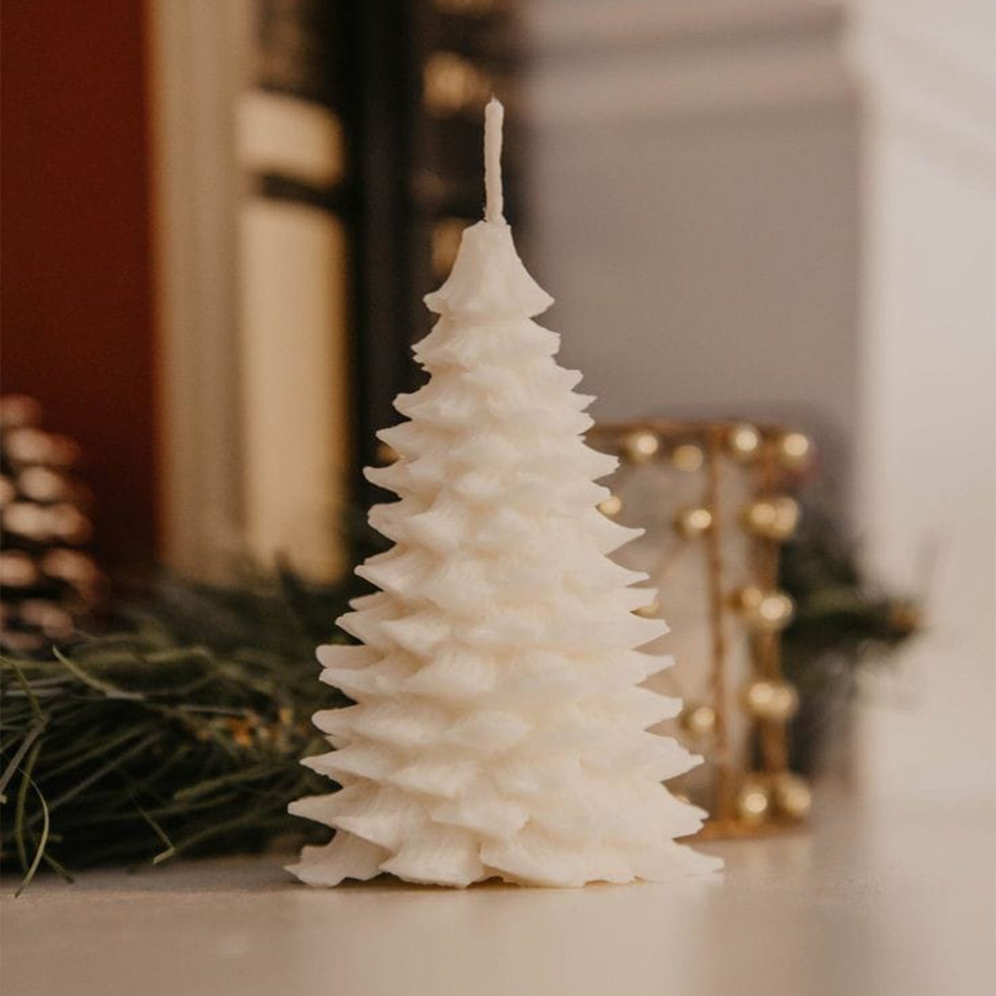 3D Christmas Tree Silicone Candle Mould 110mm Height For Making Candles Wax Mold - UG LAND INDIA